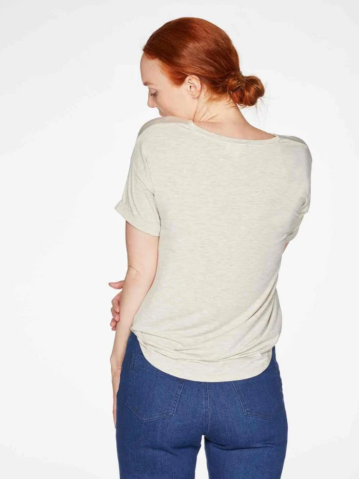 BRAINT01 Thought Eliza Seacell Tee - Vanilla Cream 7 BRAINT01 Thought Eliza Seacell Tee - Vanilla Cream