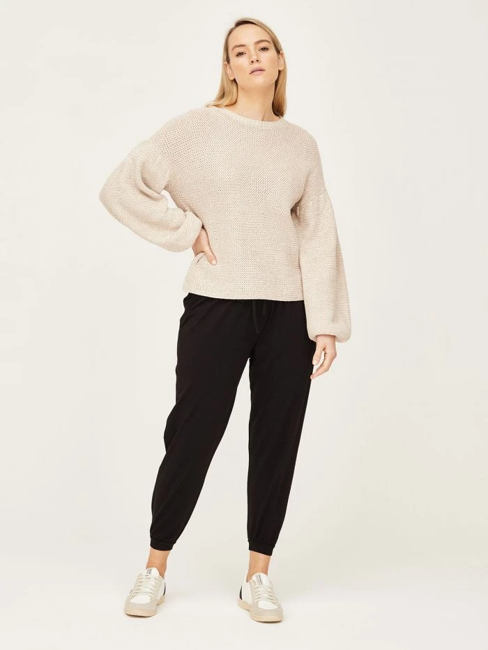 BRAINT01 Clothing Thought Organic Cotton Chunky Knit Jumper - Warm White 5 BRAINT01 Clothing Thought Organic Cotton Chunky Knit Jumper - Warm White