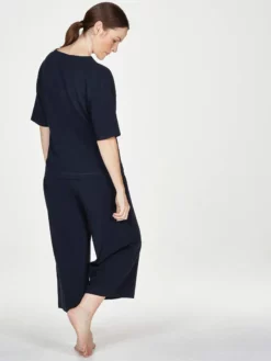 BRAINT01 Thought Lettice GOTS Organic Cotton Pyjamas - Navy