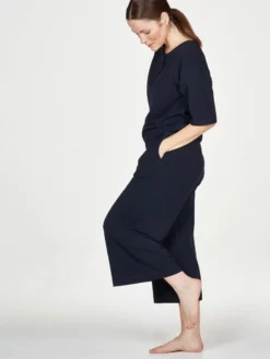 BRAINT01 Thought Lettice GOTS Organic Cotton Pyjamas - Navy