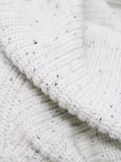 BRAINT01 Clothing Thought Cinthie Balloon Sleeve Organic Cotton Jumper - White 16 BRAINT01 Clothing Thought Cinthie Balloon Sleeve Organic Cotton Jumper - White