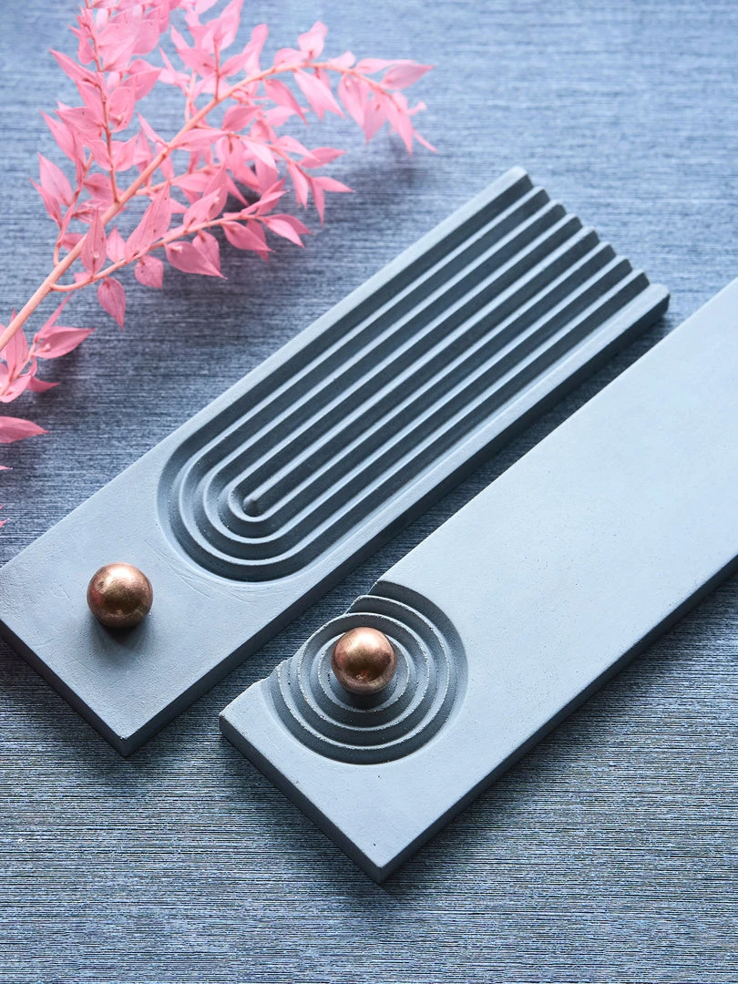 WORLDL01 Worldly Aromas Hara Incense Holder - Cyan 5 WORLDL01 Worldly Aromas Hara Incense Holder - Cyan