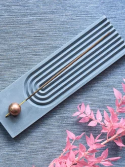 WORLDL01 Worldly Aromas Hara Incense Holder - Cyan 12 WORLDL01 Worldly Aromas Hara Incense Holder - Cyan
