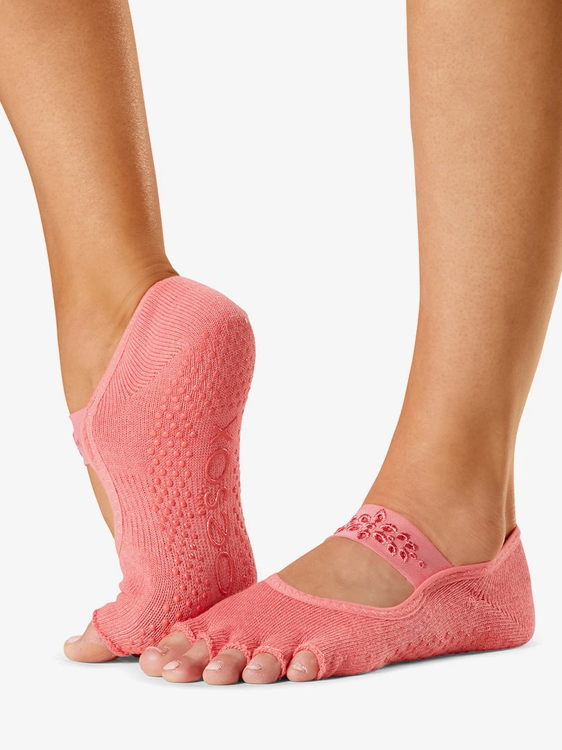 YOGAMA02 Toesox Grip Half Toe Mia - Summer Sunset 3 YOGAMA02 Toesox Grip Half Toe Mia - Summer Sunset