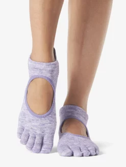 YOGAMA02 Toesox Grip Full Toe Bellarina - Heather Purple