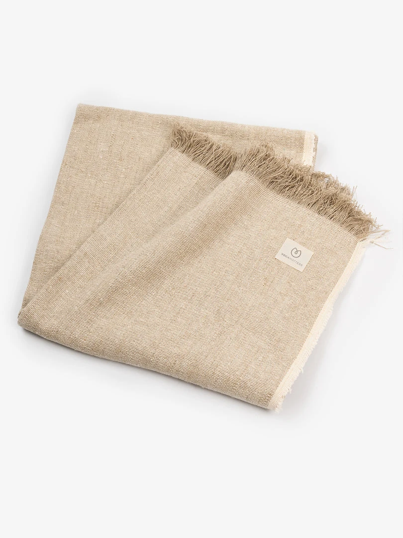 LOYALE01 Yogamatters Hemp & Organic Cotton Yoga Blanket - Natural 3 LOYALE01 Yogamatters Hemp & Organic Cotton Yoga Blanket - Natural
