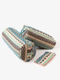 HARADE01 Yogamatters Sparkle Geometric Small Rectangular Buckwheat Bolster
