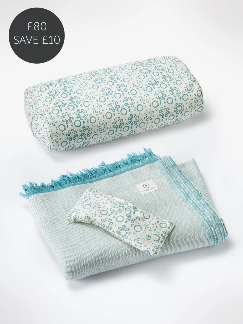 Yogamatters Daisy Print Mini Meditation Kit New In 3 Yogamatters Daisy Print Mini Meditation Kit New In