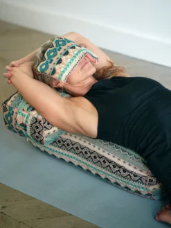 HARADE01 Yogamatters Sparkle Geometric Small Rectangular Buckwheat Bolster