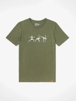 YOGARU01 Clothing Yogaru Men's Warrior 2 Flow T-Shirt - Green