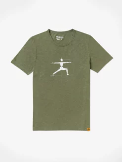 YOGARU01 Yogaru Men's Warrior 2 T-Shirt - Green