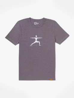 YOGARU01 Yogaru Men's Warrior 2 T-Shirt - Grey