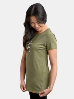 YOGARU01 Clothing Yogaru Women's Warrior 2 T-Shirt - Green