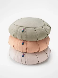 LOYALE01 Yogamatters Organic Cotton Chambray Zafu Meditation Cushion New In