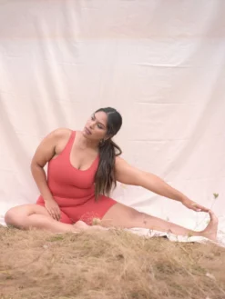 EASEDK01 Girlfriend Collective Bike Unitard - Tart 7 EASEDK01 Girlfriend Collective Bike Unitard - Tart