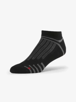 YOGAMA02 Base 33 Low Rise Sports Socks - Black Men's Clothing