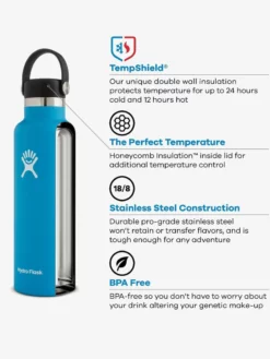 HYDROF01 Hydro Flask 620ml Standard Mouth With Flex Cap - Laguna Yoga