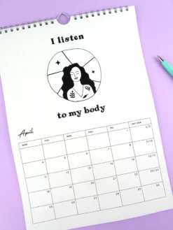 NOTEAN01 Note And Shine 2022 A4 Calendar - Self Love