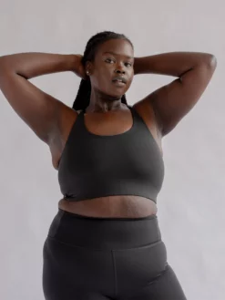 EASEDK01 Girlfriend Collective Float Cleo Bra - Black 9 EASEDK01 Girlfriend Collective Float Cleo Bra - Black