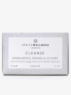 SPRITZ01 Spritz Wellness Cleanse Activated Charcoal Body Soap