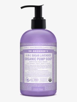 CLFDIS01 Wellbeing & Lifestyle Dr Bronner's Organic Pump Soap - Lavender