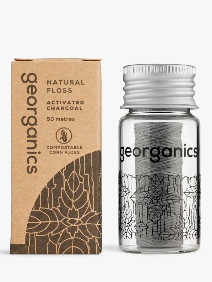 GEORGA01 Georganics Natural Dental Floss - Activated Charcoal Wellbeing & Lifestyle 3 GEORGA01 Georganics Natural Dental Floss - Activated Charcoal Wellbeing & Lifestyle
