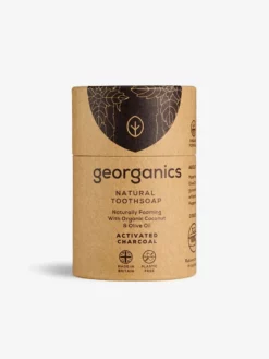 GEORGA01 Georganics Natural Toothsoap - Activated Charcoal Wellbeing & Lifestyle