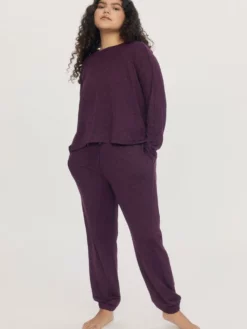 EASEDK01 Clothing Girlfriend Collective Lift Long Sleeve - Plum