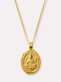 GODDES01 Goddess Charms Goddess Of Abundance Pendant Necklace - Gold