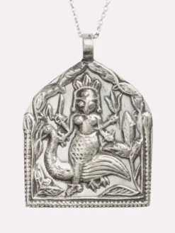 GODDES01 Wellbeing & Lifestyle Goddess Charms Goddess Of Creativity Pendant Necklace - Silver