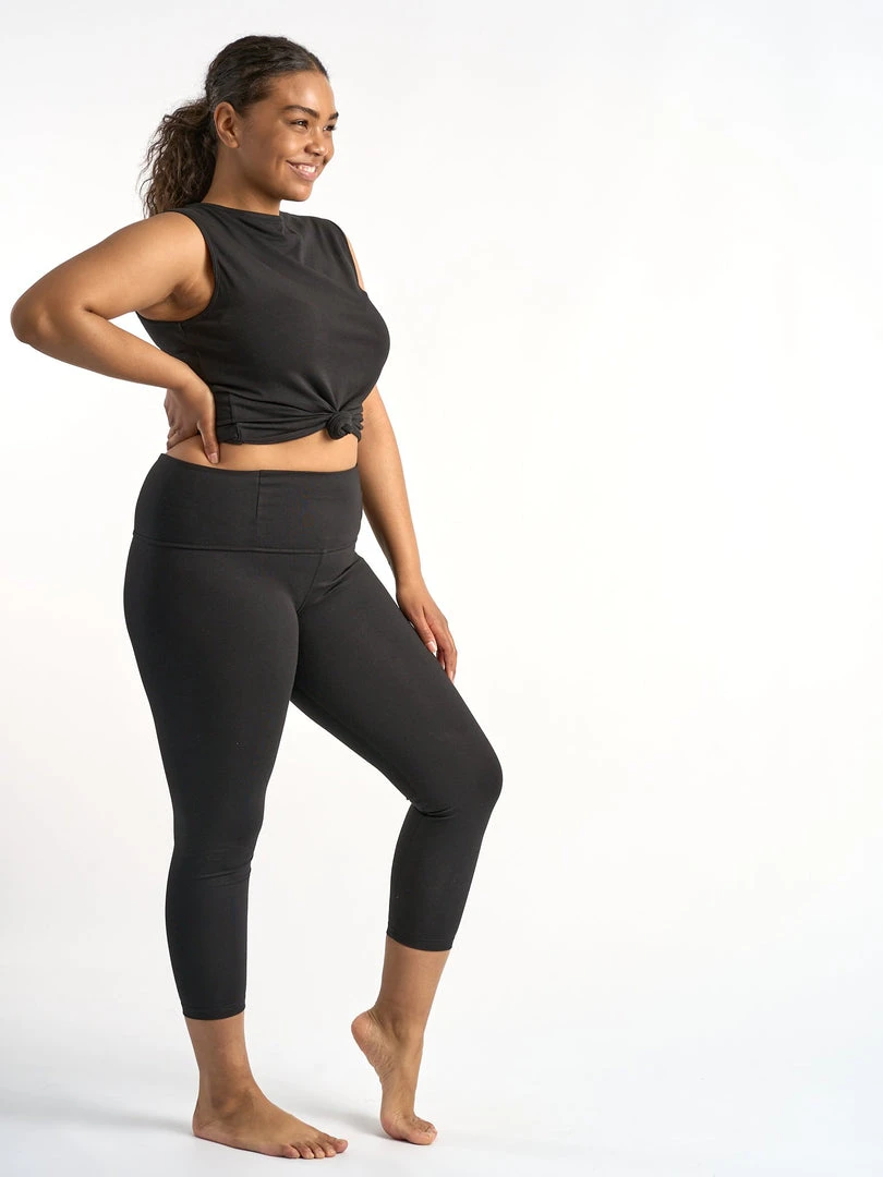 FINEKN03 Gossypium Rhythm Yoga Capri 6 FINEKN03 Gossypium Rhythm Yoga Capri