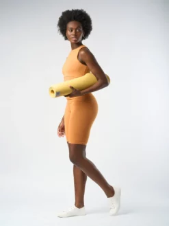 FINEKN03 Sustainable Bestsellers Gossypium Rhythm Yoga Shorts