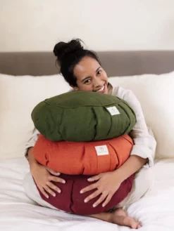 LOYALE01 Yoga Bolsters And Cushions Yogamatters Hemp Buckwheat Zafu Meditation Cushion