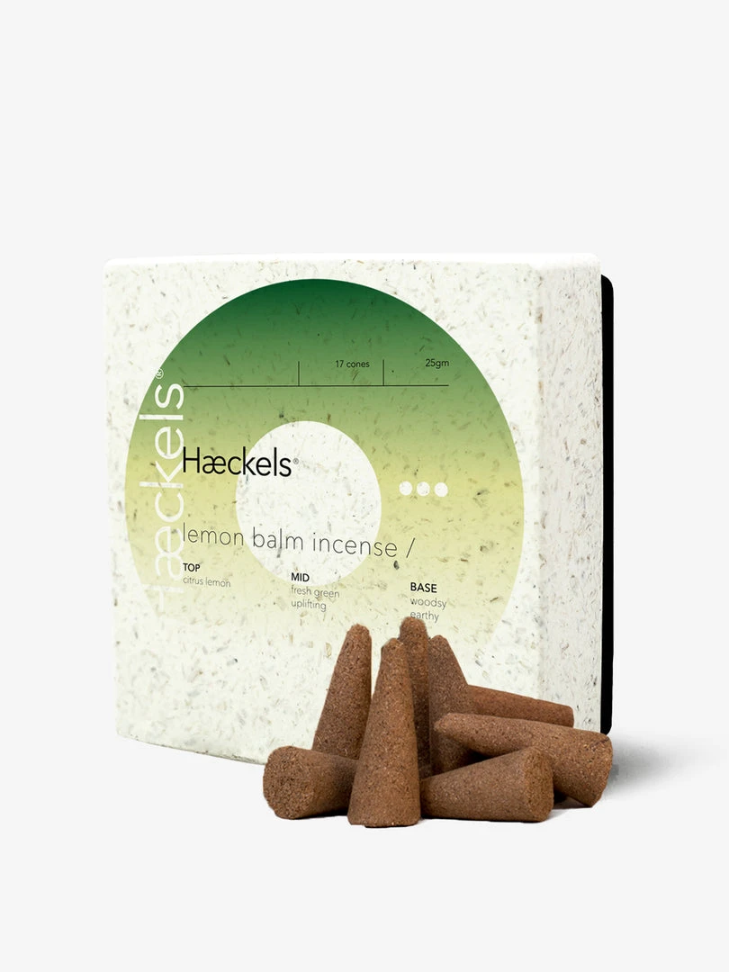 HAECKE01 Haeckels Lemon Balm Incense Cones Wellbeing & Lifestyle 3 HAECKE01 Haeckels Lemon Balm Incense Cones Wellbeing & Lifestyle