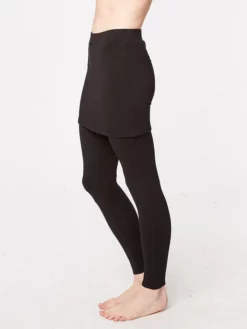 BRAINT01 Thought Jay Skirted Leggings - Black