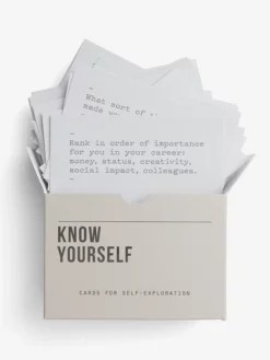 THESCH01 The School Of Life Know Yourself Prompt Cards