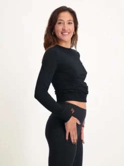 URBANG01 Urban Goddess Lakshmi Long Sleeved Crop Top Clothing