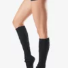 YOGAMA02 Toesox Knee High Leg Warmers - Black - One Size Clothing
