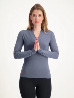 URBANG01 Clothing Urban Goddess Mudra Long Sleeved Top - Slate