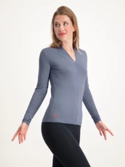 URBANG01 Clothing Urban Goddess Mudra Long Sleeved Top - Slate