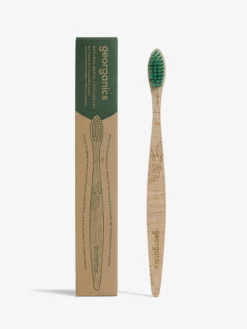 GEORGA01 Georganics Natural Beechwood Toothbrush - Medium Ethical & Eco-Friendly Gifts
