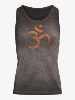 URBANG01 Clothing Urban Goddess OM Tank Top - Off Black