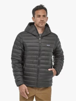 PATAGO01 Clothing Patagonia Mens Down Sweater Hoody - Black