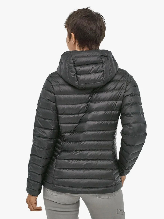 PATAGO01 Patagonia Womens Down Sweater Hoody - Black 4 PATAGO01 Patagonia Womens Down Sweater Hoody - Black