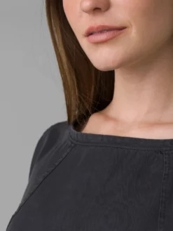 ALPINE01 PrAna Lavendar Bay Top - Coal