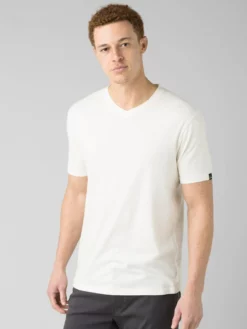ALPINE01 PrAna V-Neck T-Shirt - White