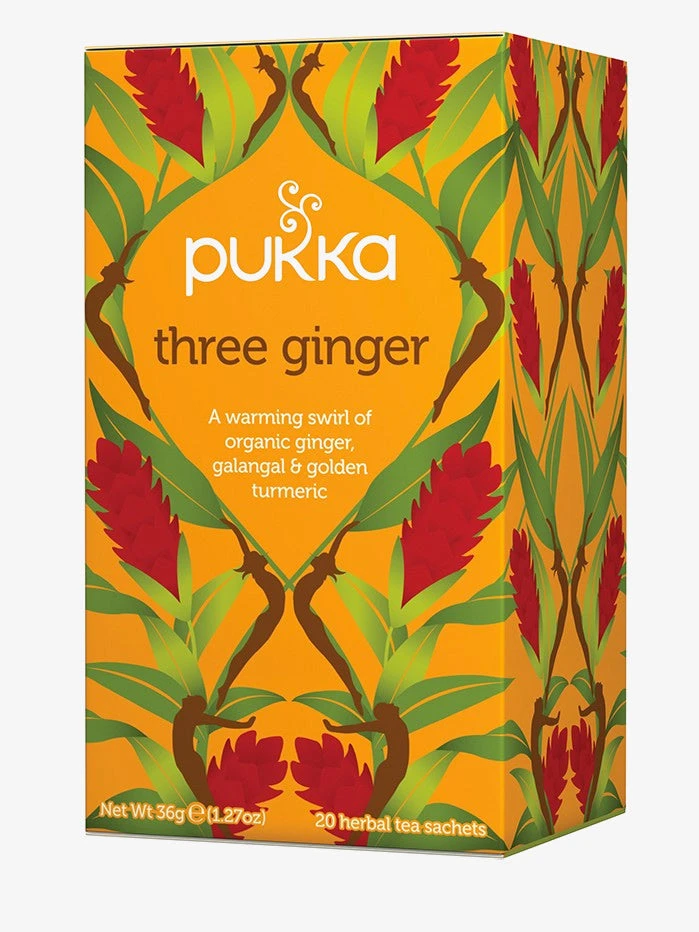PUKKAH01 Wellbeing & Lifestyle Pukka Three Ginger Tea 3 PUKKAH01 Wellbeing & Lifestyle Pukka Three Ginger Tea