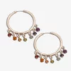 SHANTI01 Shanti Boutique Wellbeing Chakra Hoop Earrings 2 SHANTI01 Shanti Boutique Wellbeing Chakra Hoop Earrings