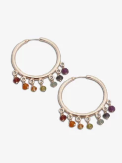 SHANTI01 Shanti Boutique Wellbeing Chakra Hoop Earrings