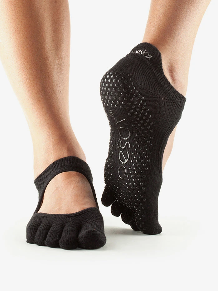 YOGAMA02 ToeSox Full Toe Bellarina - Black 3 YOGAMA02 ToeSox Full Toe Bellarina - Black